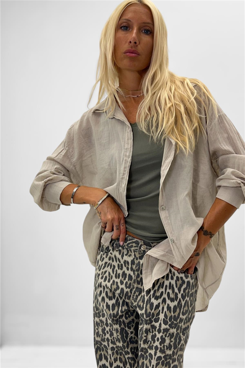 camicia semi trasparente castiglione